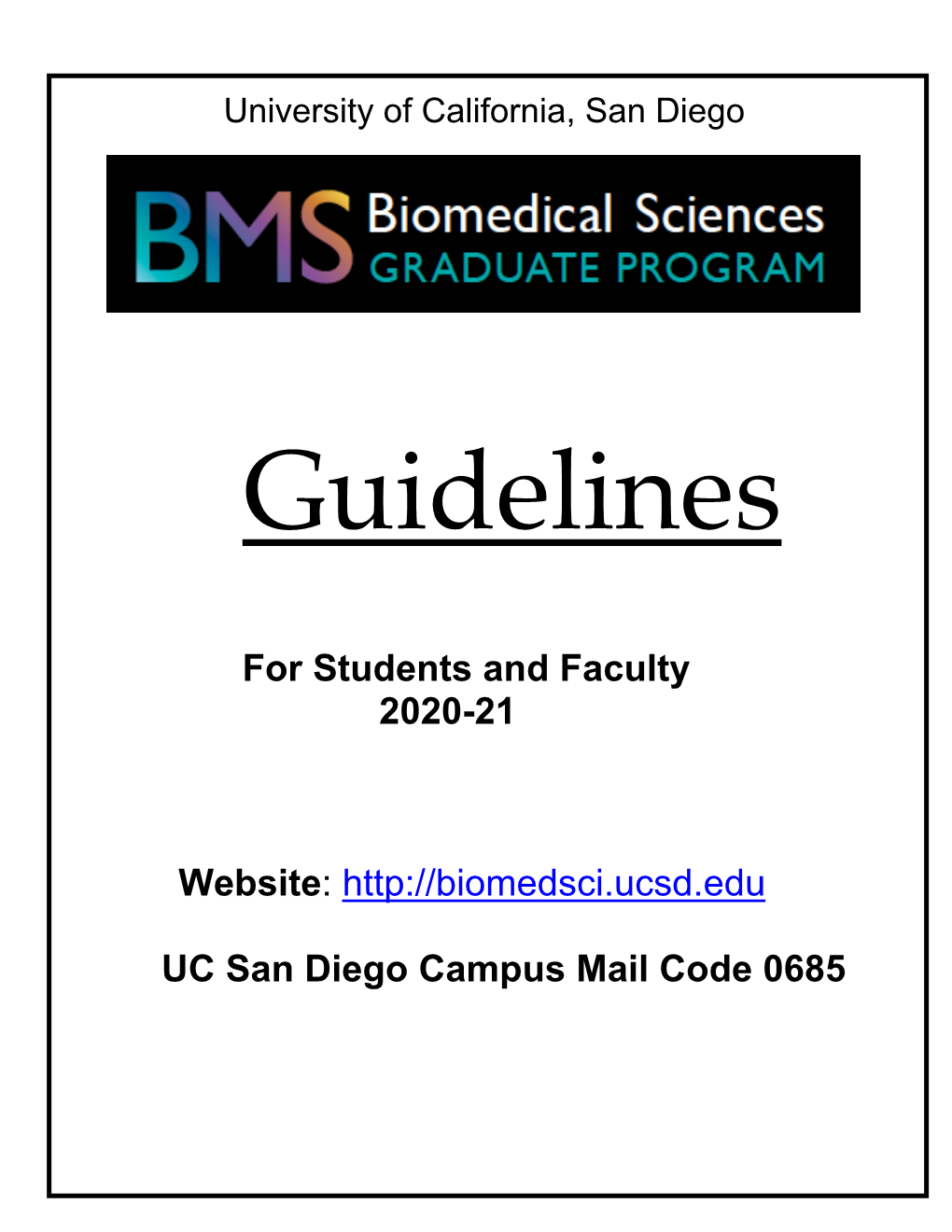 BMS Guidelines