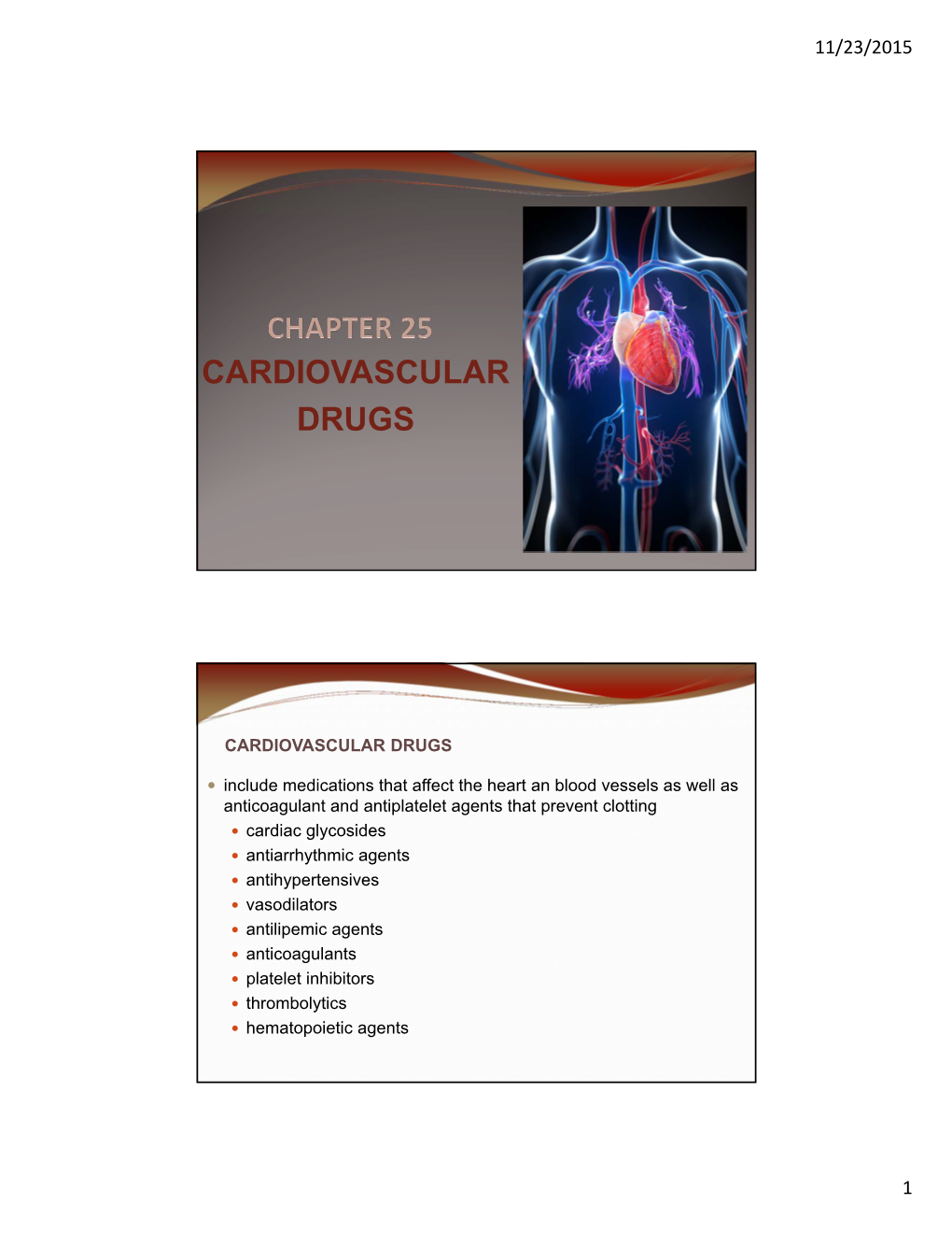 Cardiovascular Drugs