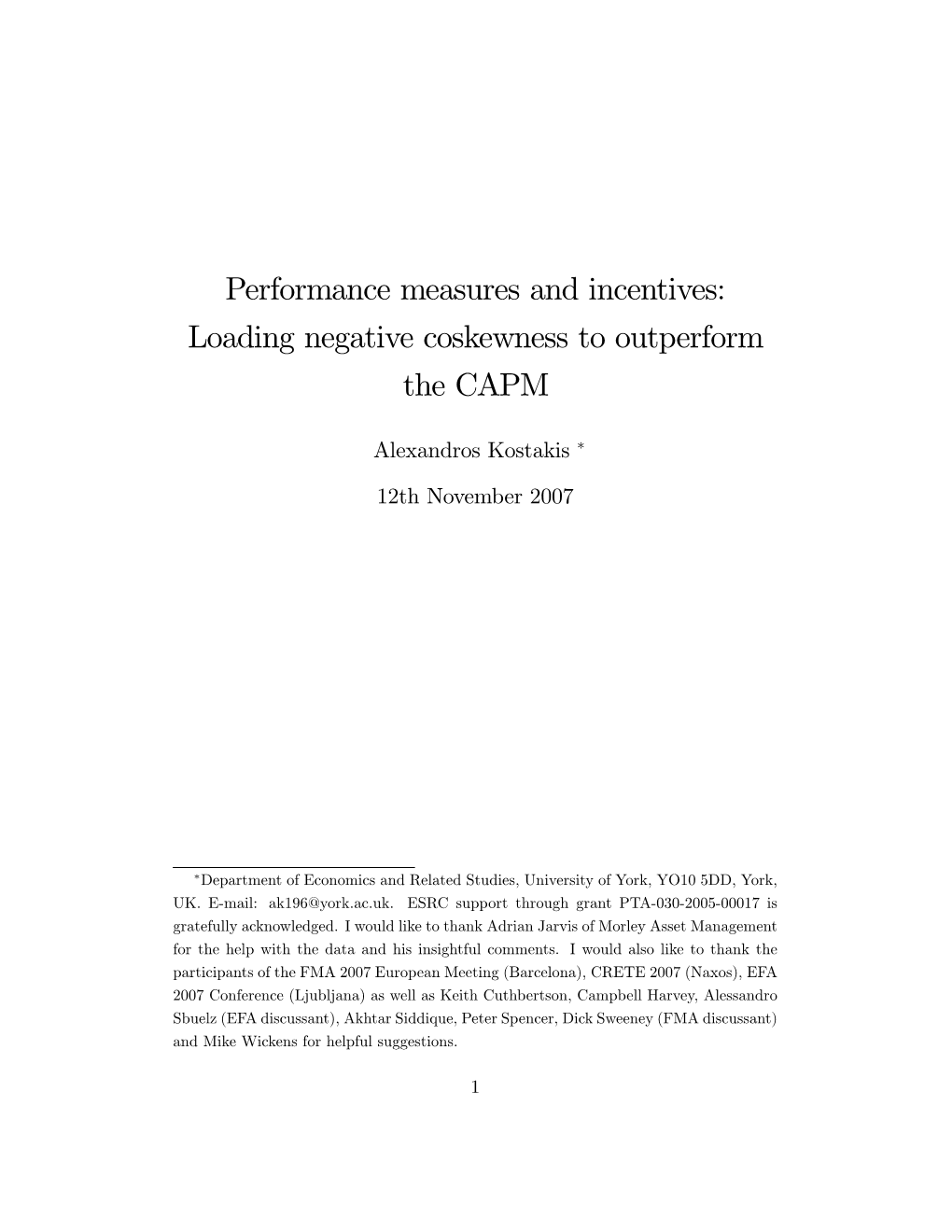 Loading Negative Coskewness to Outperform the CAPM