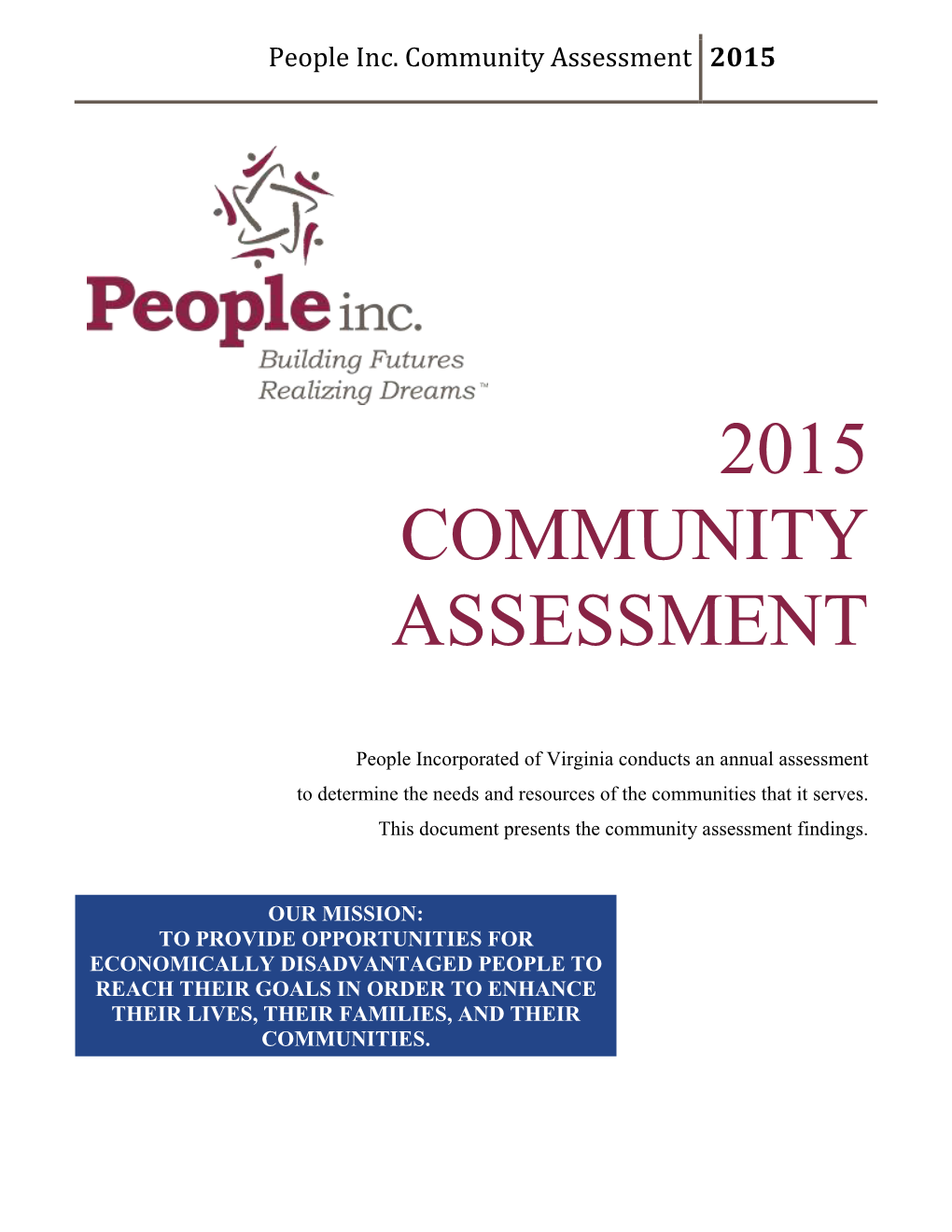 2015 Community Assessment