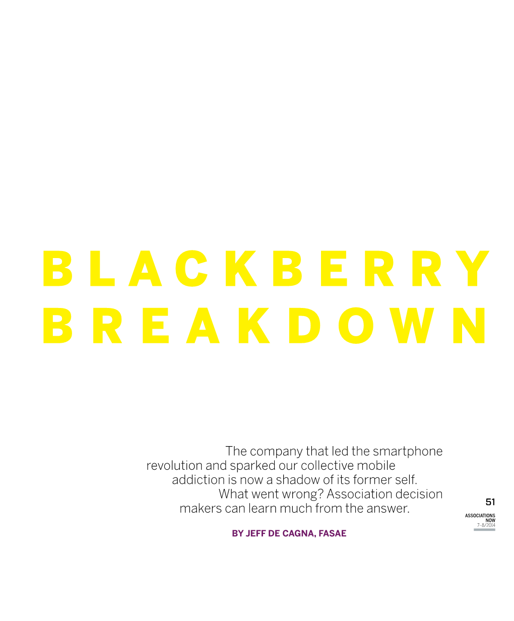 Blackberry Breakdown