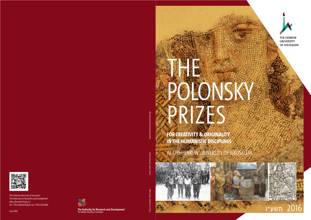 Polonsky Prizes 2016