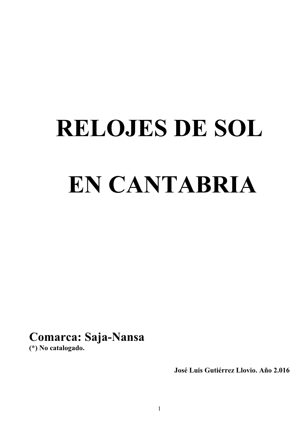 Relojes De Sol En Cantabria
