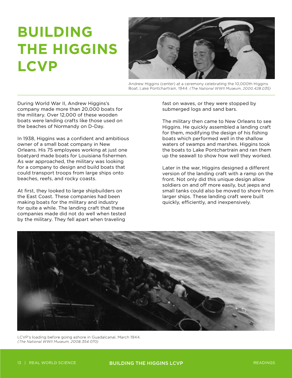 Building the Higgins Lcvp