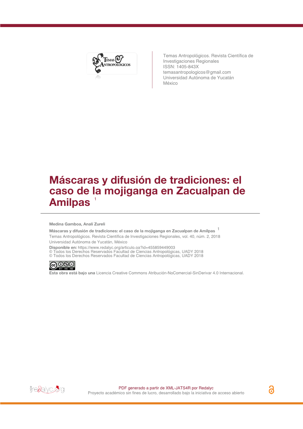 Máscaras Y Difusión De Tradiciones: El Caso De La Mojiganga En Zacualpan De Amilpas 1