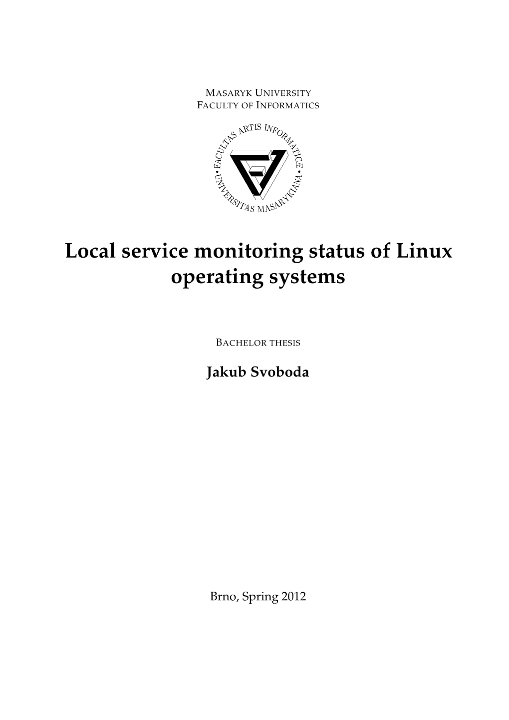 Local Service Monitoring Status of Linux Operating Systems