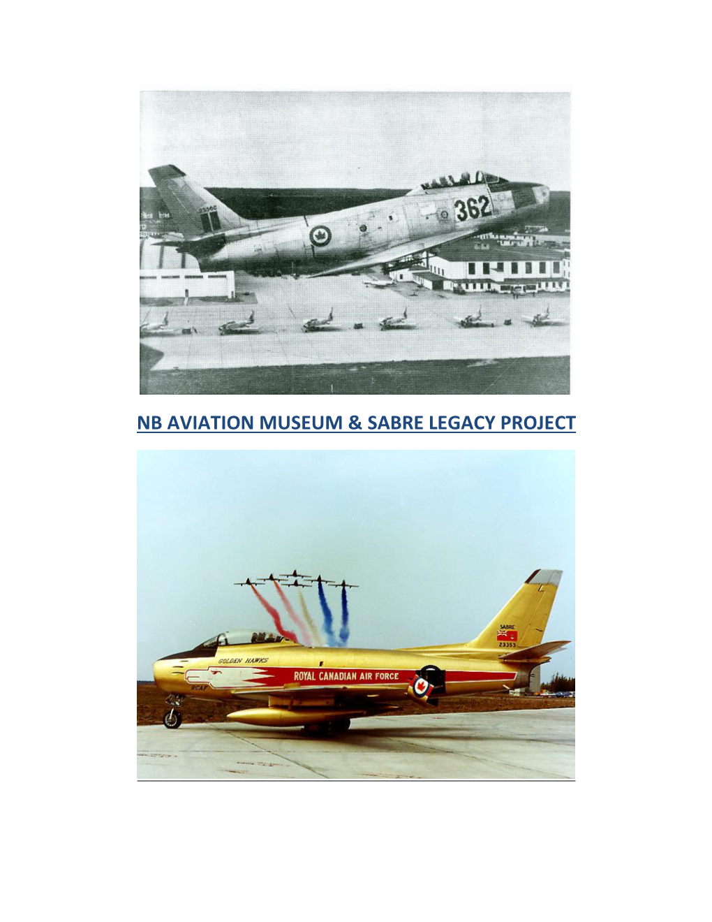 Nb Aviation Museum & Sabre Legacy Project