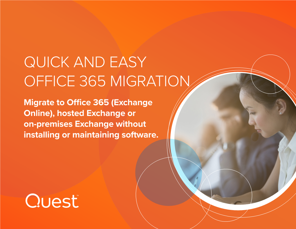 Quick and Easy Office 365 Migration with Quest on Demand