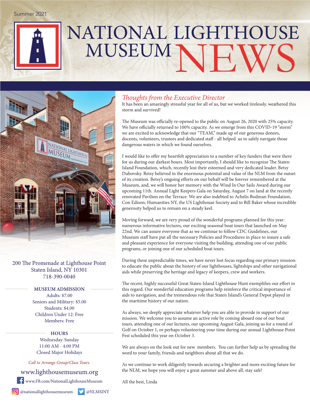 NLM Newsletter Spring 2021