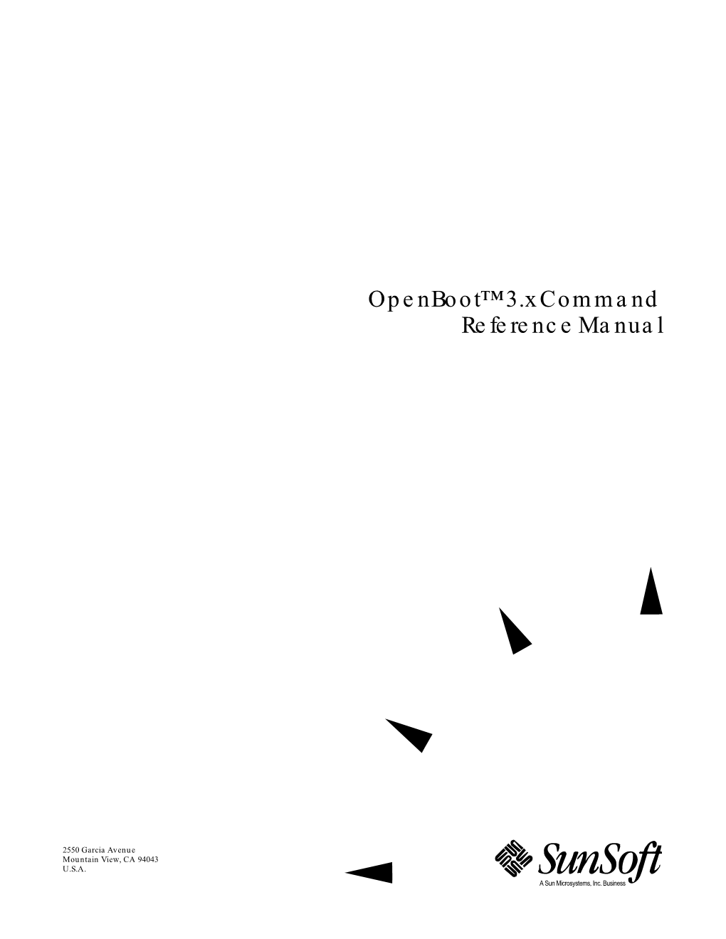 Openboot 3.X Command Reference Manual