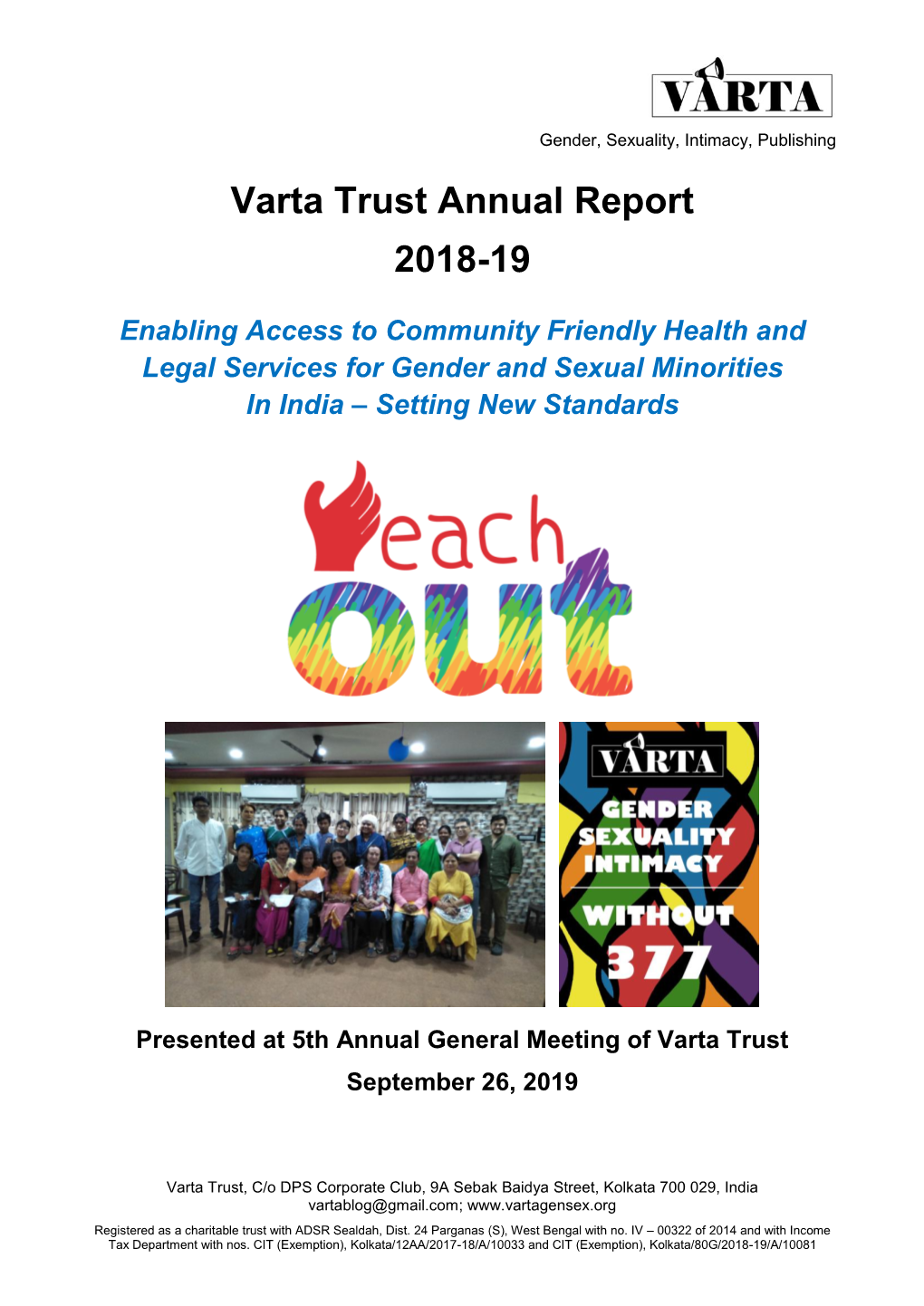 Varta Trust Annual Report 2018-19