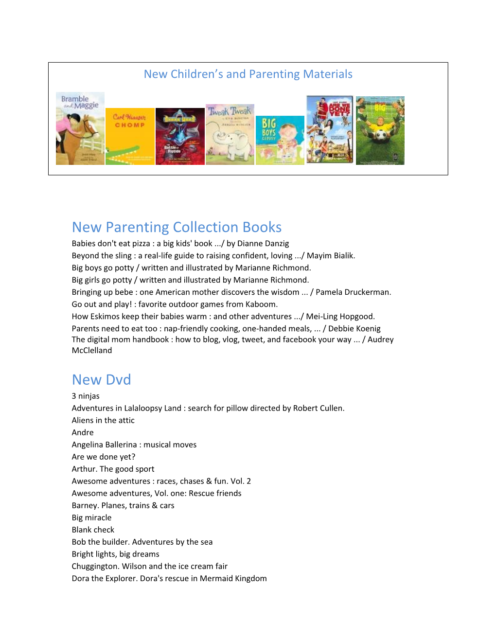 New Parenting Collection Books New