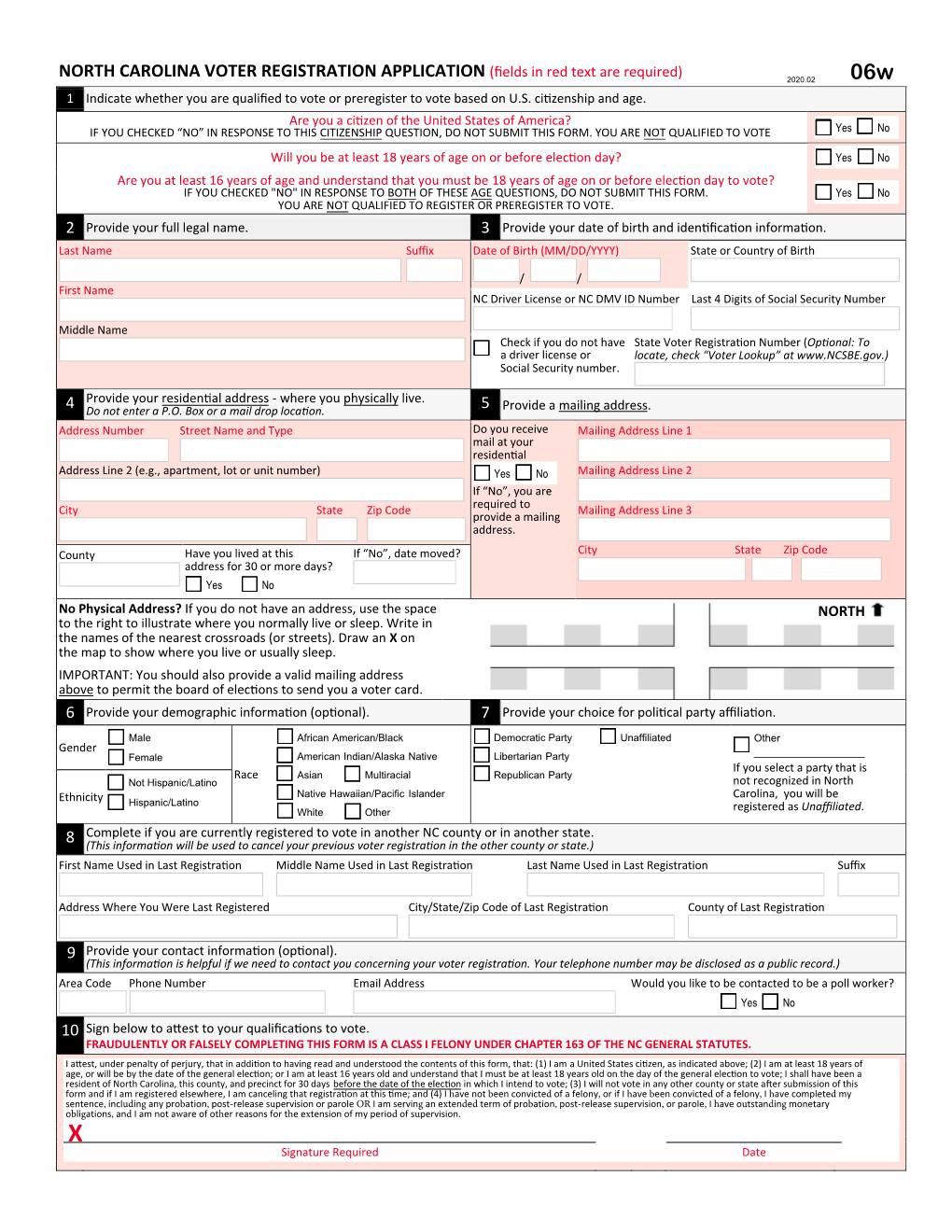 Voter Registration Form