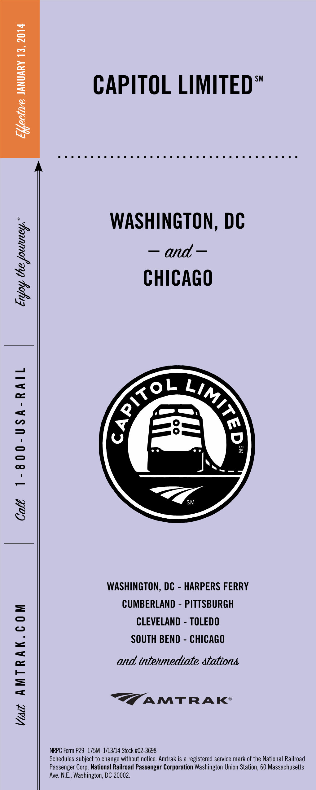 Capitol Limited-Washington DC-Chicago-January132014