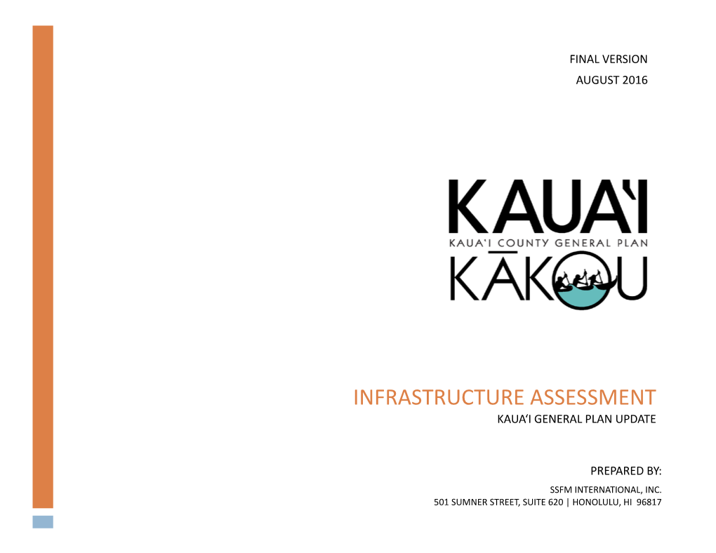 Infrastructure Assessment Kaua‘I General Plan Update