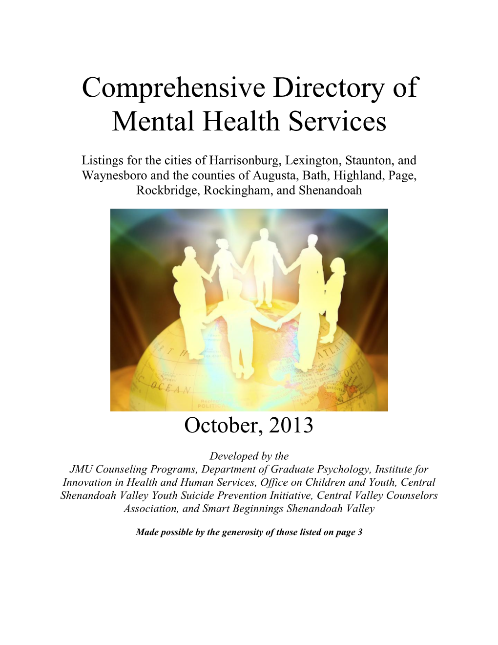 Comprehensive Directory of Mental Health Services