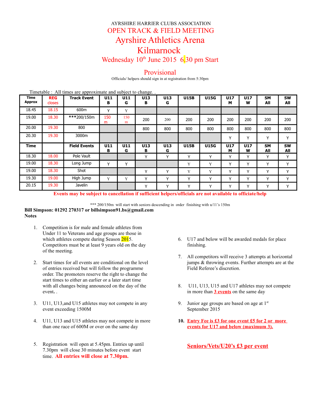 Ayrshire Harrier Clubs Association