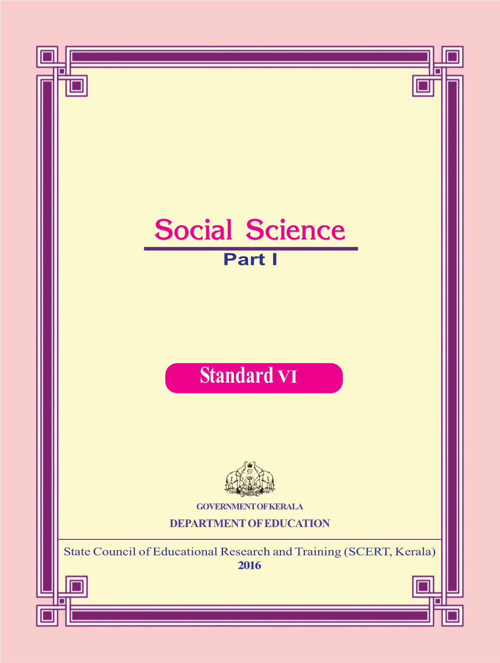 KBPE Class 6 Social Science Part 1 Textbooks English Medium