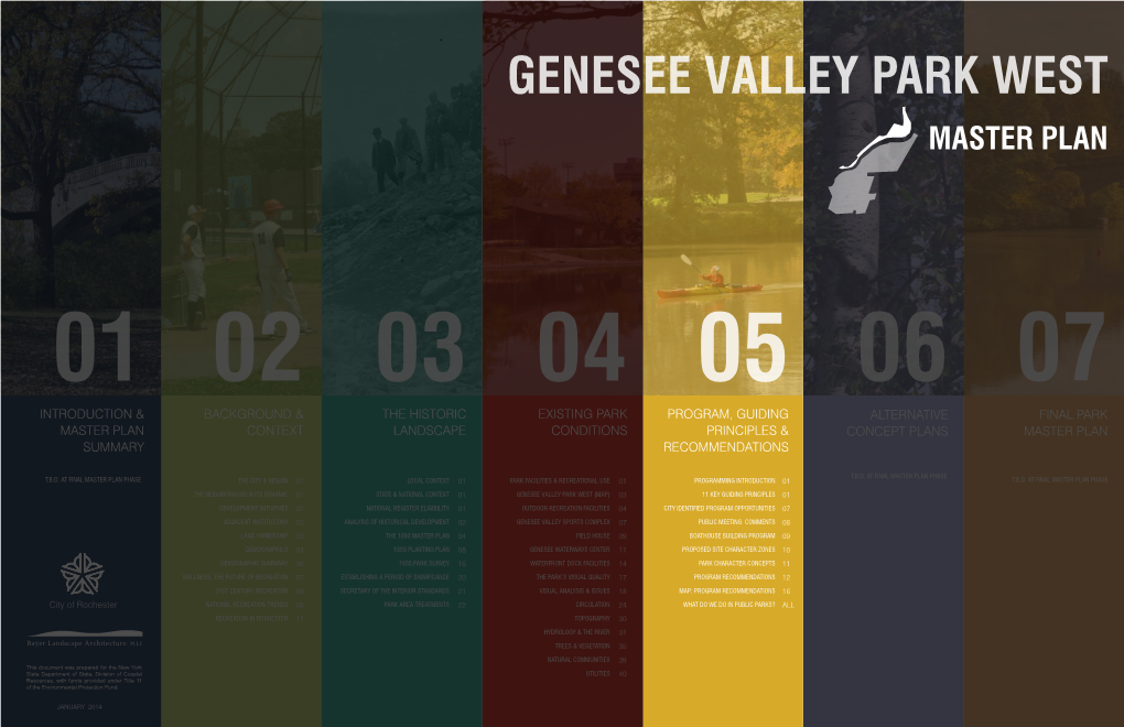 Genesee Valley Park West Master Plan