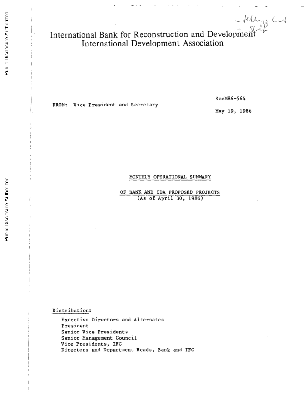 World Bank Document