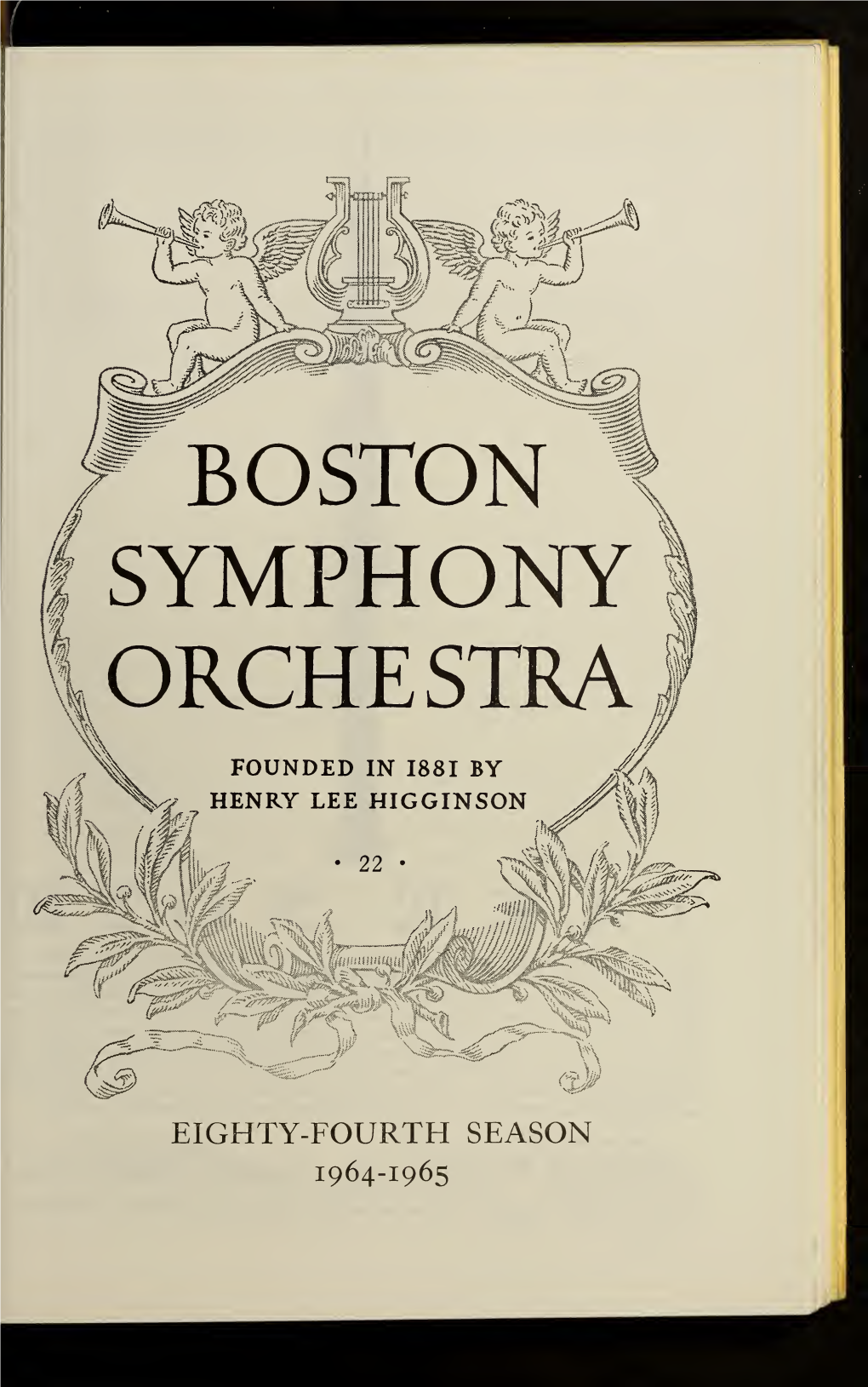 Boston Symphony Orchestra Concert Programs, Season 84,1964-1965