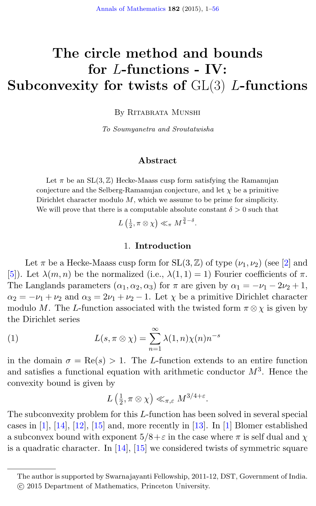 The Circle Method and Bounds for L-Functions - IV: Subconvexity for Twists of GL(3) L-Functions