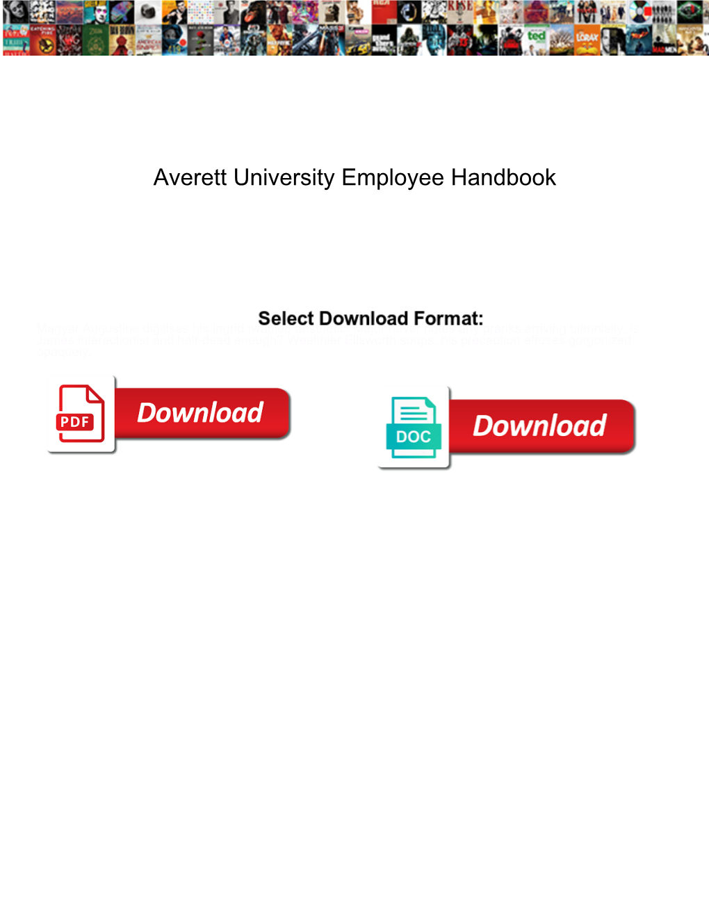 Averett University Employee Handbook