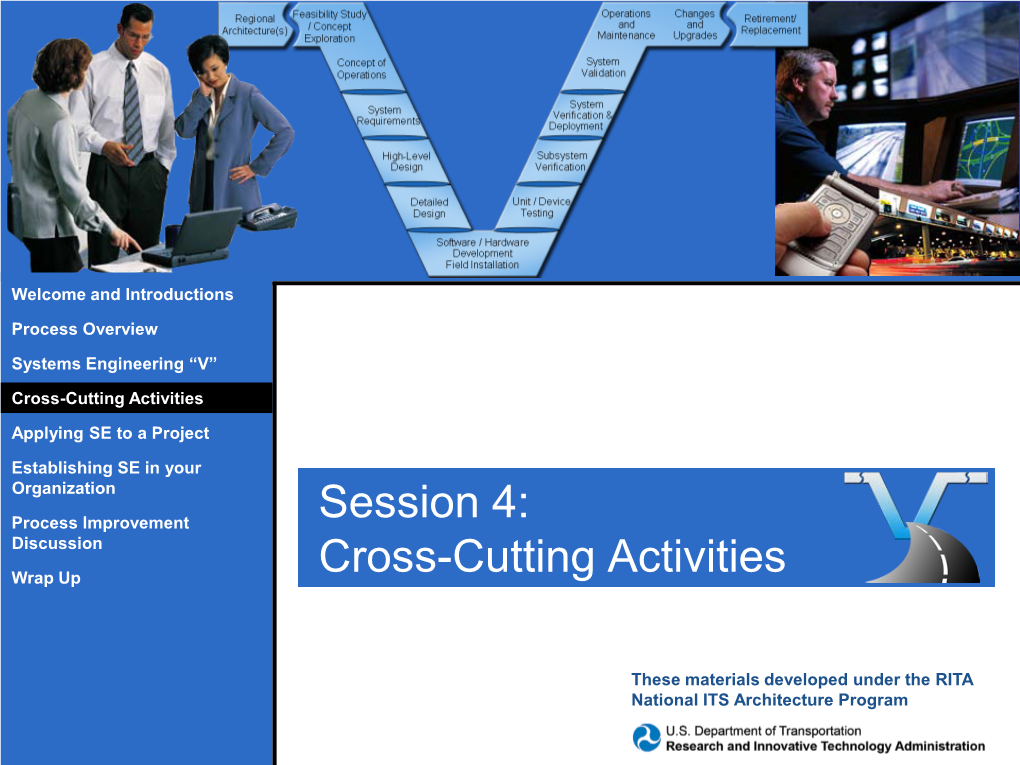 Session 4: Cross-Cutting Activities