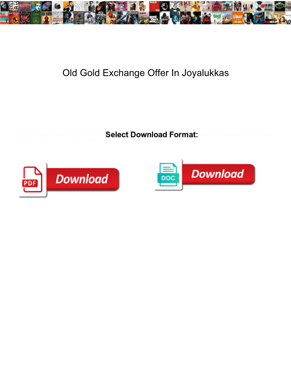 Old Gold Exchange Offer in Joyalukkas