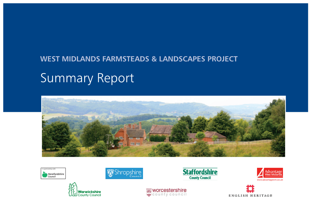 West Midlands Farmsteads and Landscapes Project Summary Report