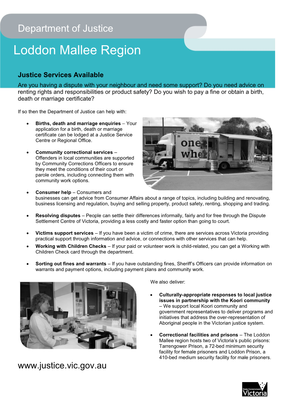 Loddon Mallee Services Fact Sheet