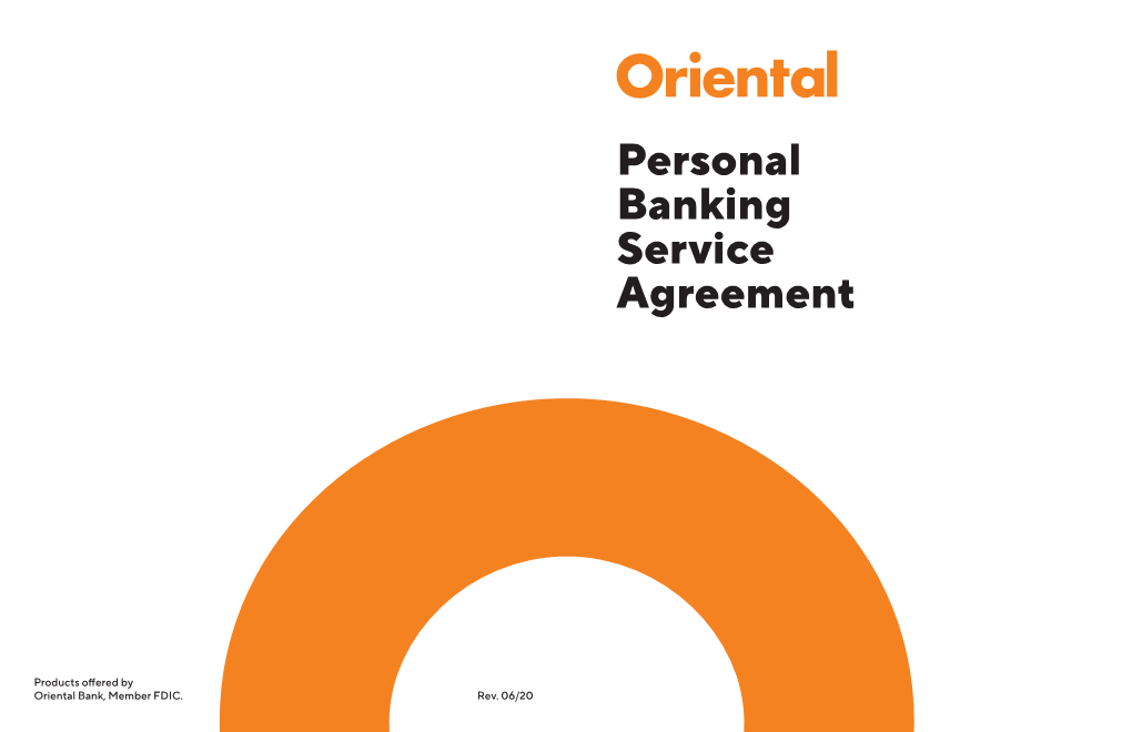 Personal Banking Service Agreement