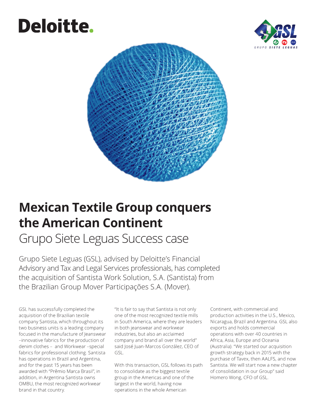 Mexican Textile Group Conquers the American Continent Grupo Siete Leguas Success Case
