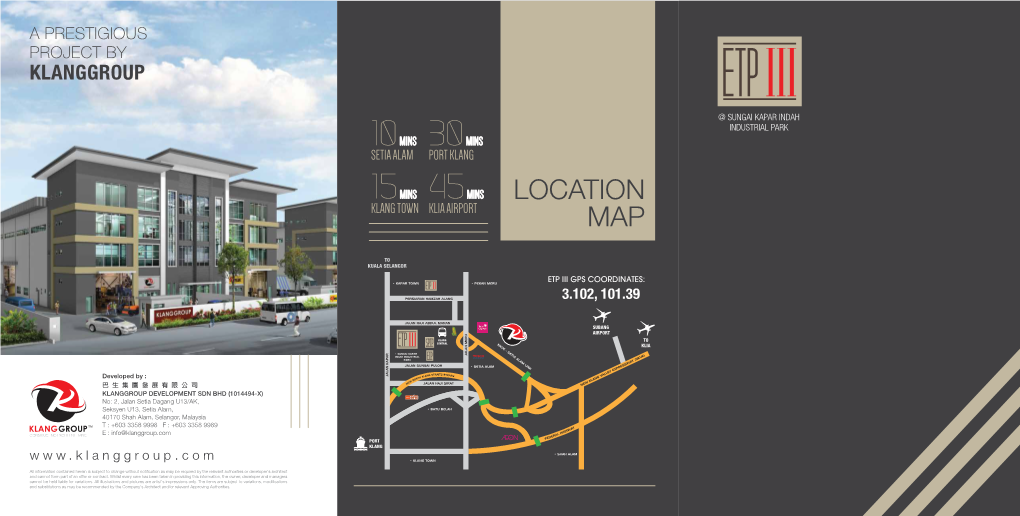 Location Klang Town Klia Airport Map