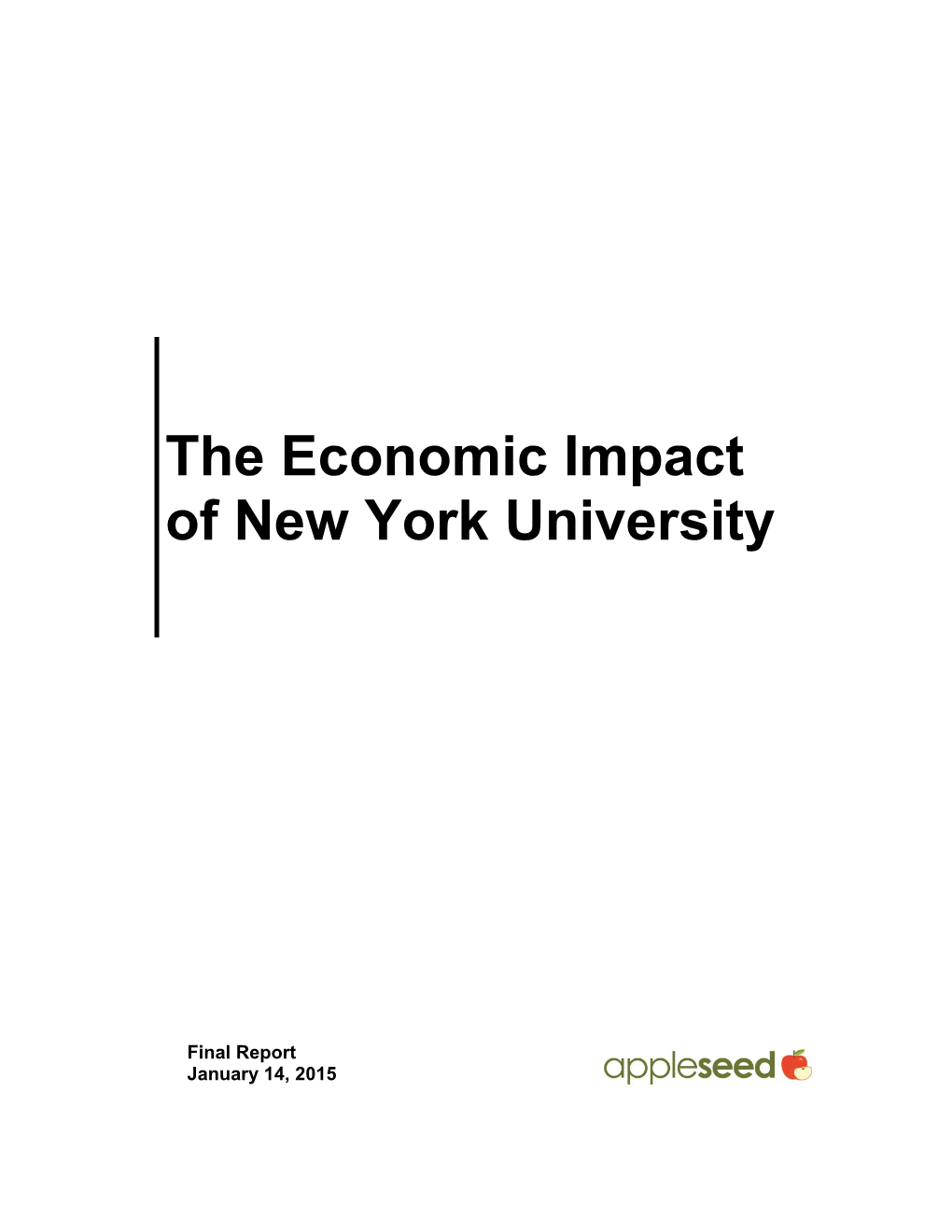 The Economic Impact of New York University