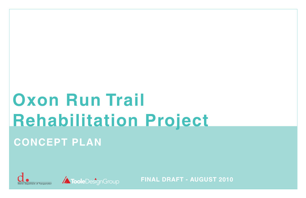 DDOT Oxon Run Trail Rehabilitation Project