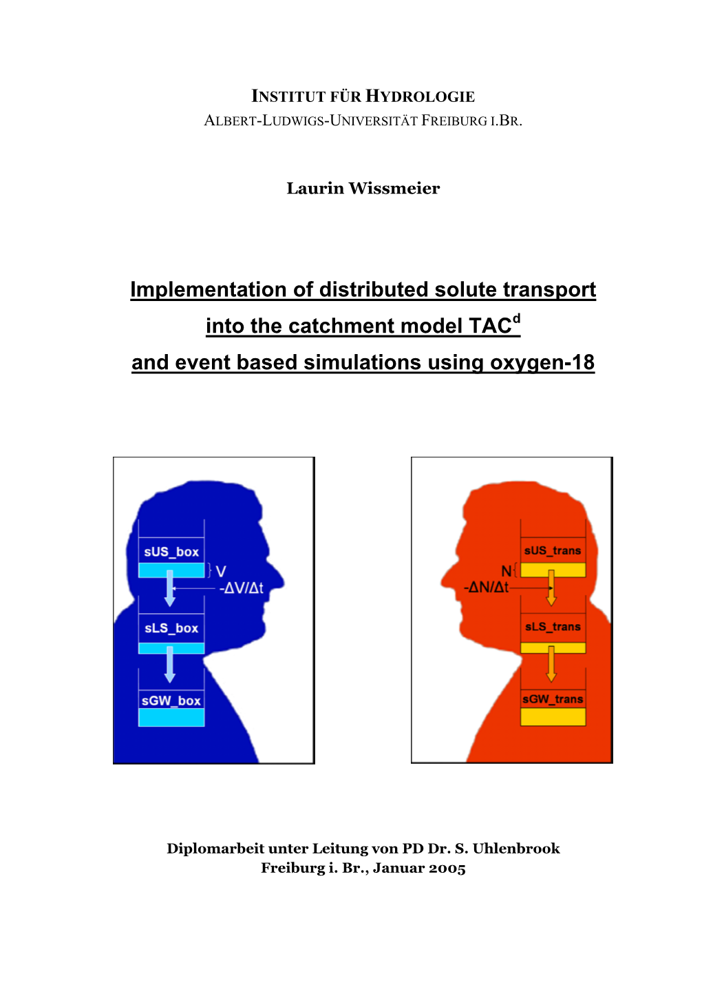 Implementation of Distributed Solute Transport Into the Catchment Model Tacd and Event Based Simulations Using Oxygen-18