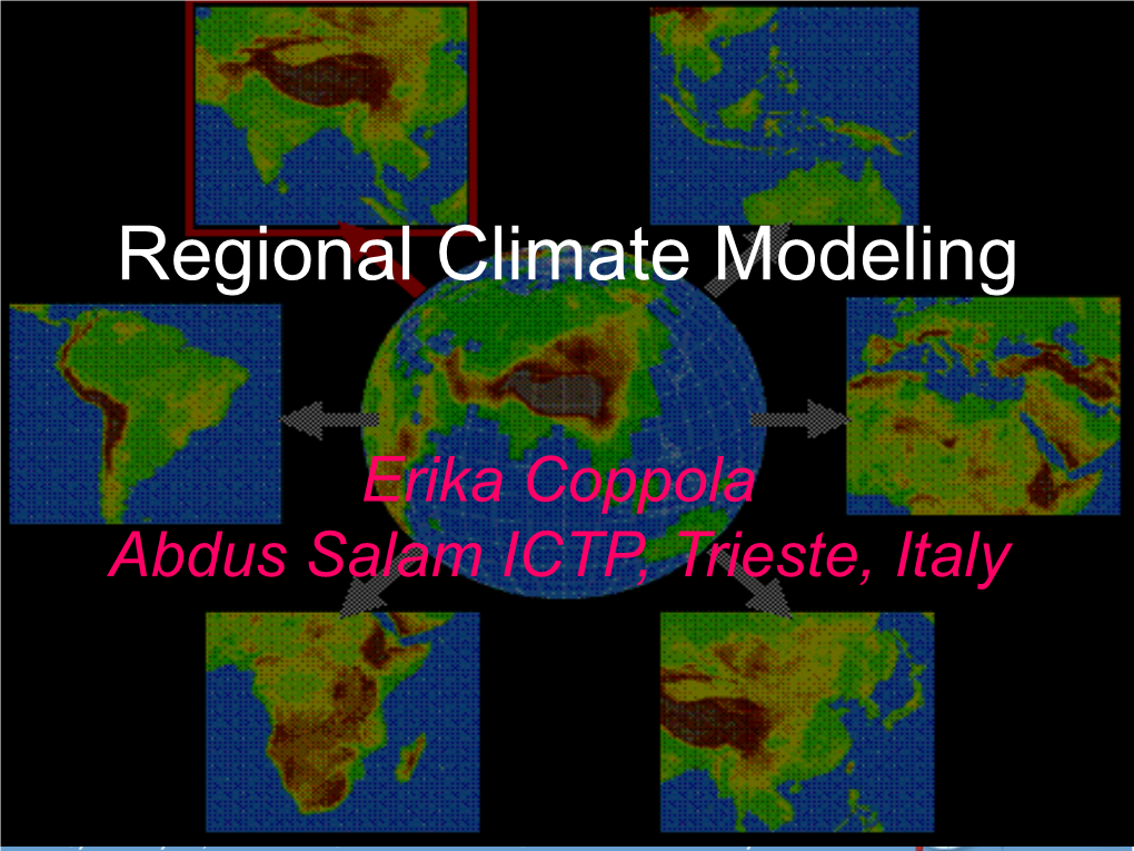 Regional Climate Modeling