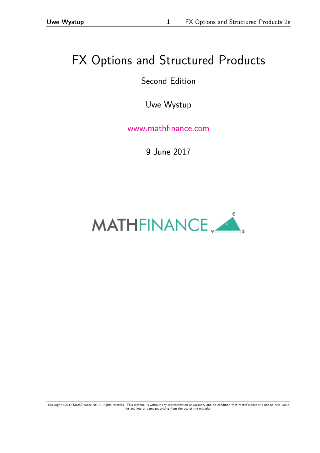 FX Options and Structured Products 2E