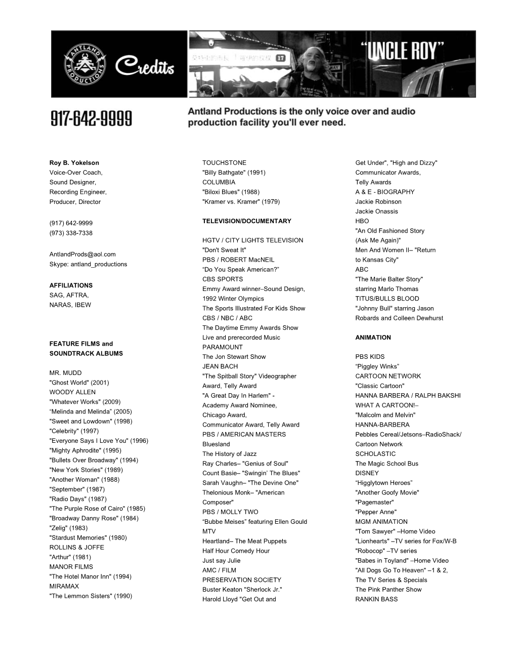 Antland Credits.Pdf