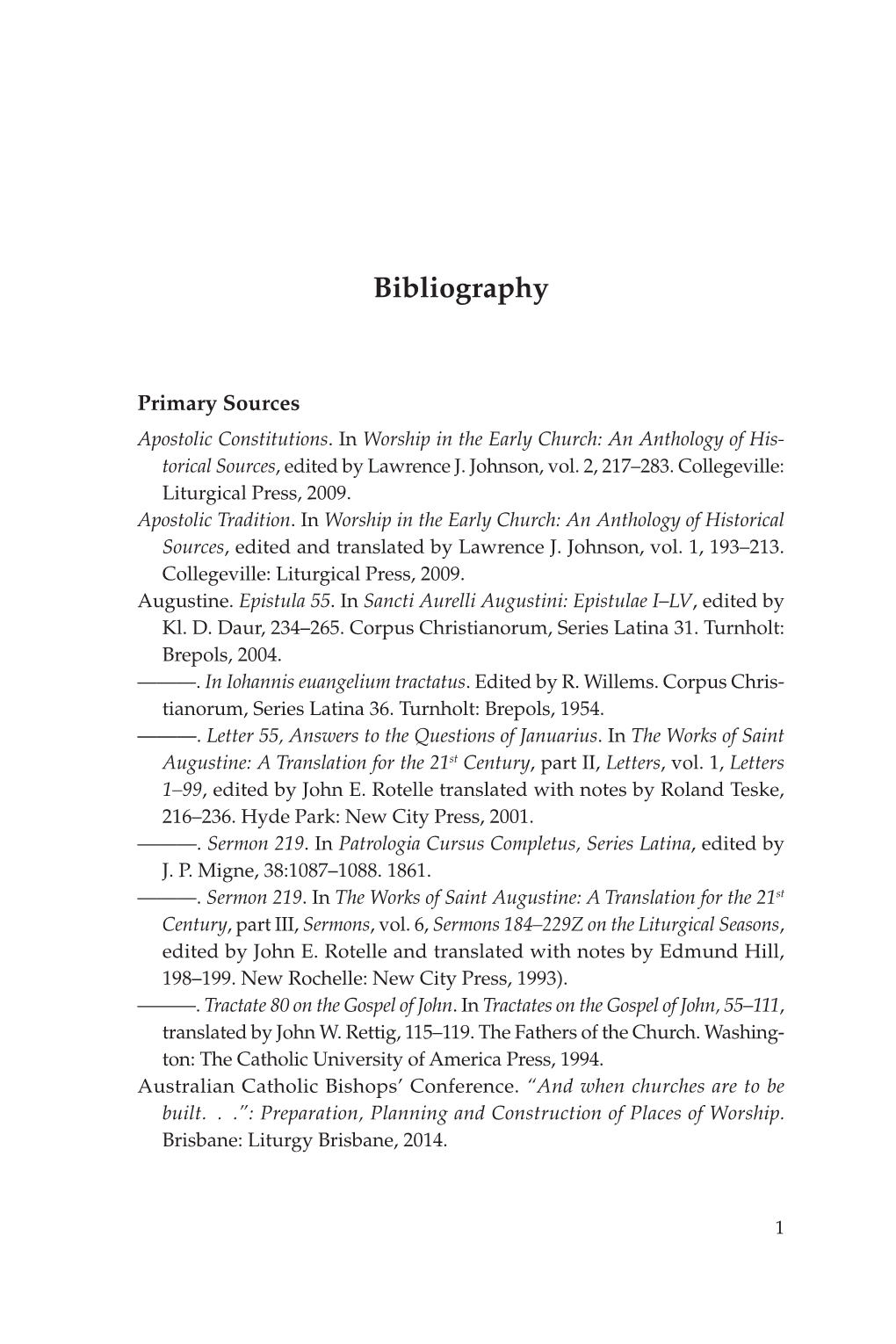 Bibliography