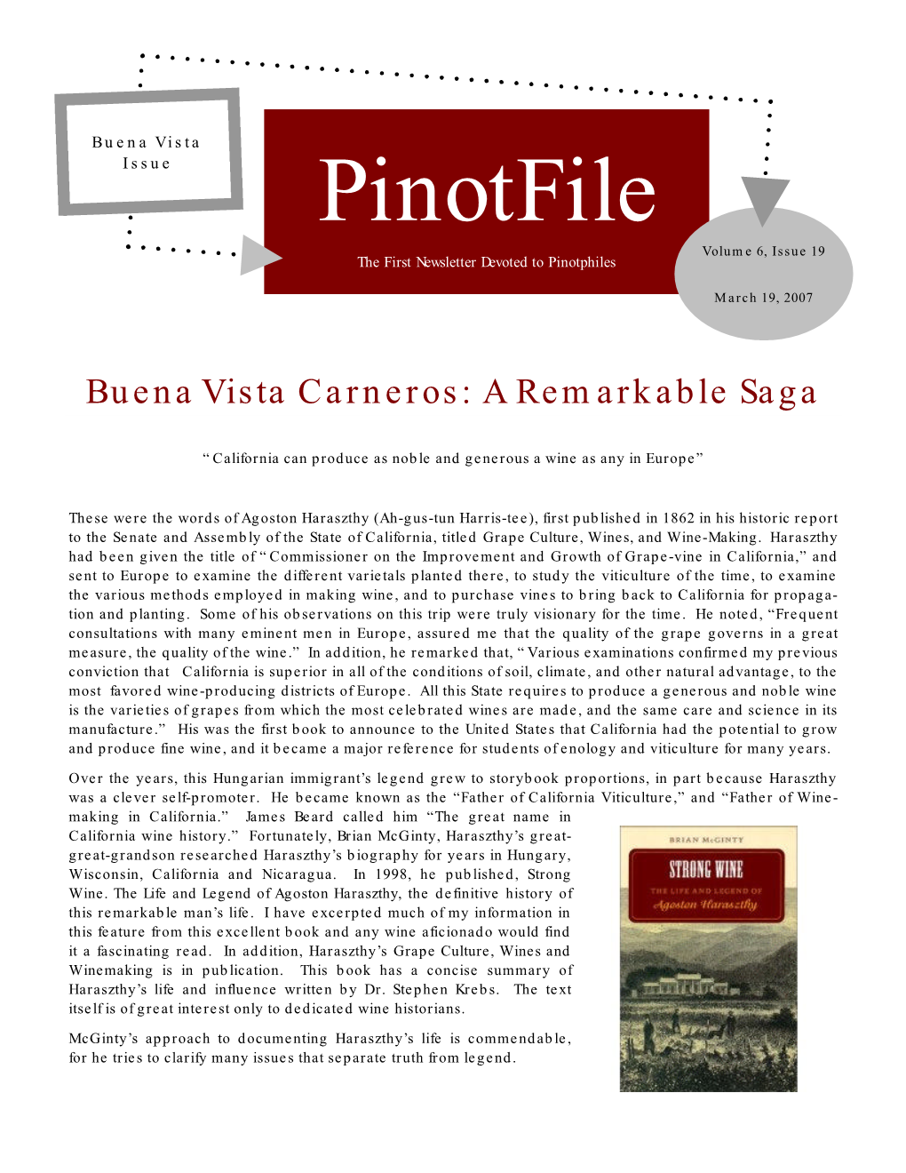 Pinotfile Vol 6, Issue 19