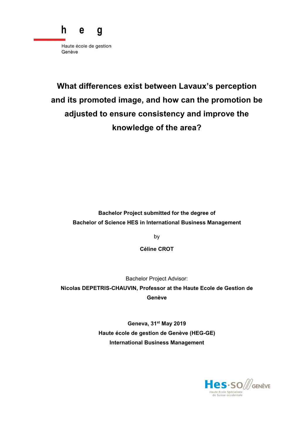 What Differences Exist Between Lavaux's Perception and Its