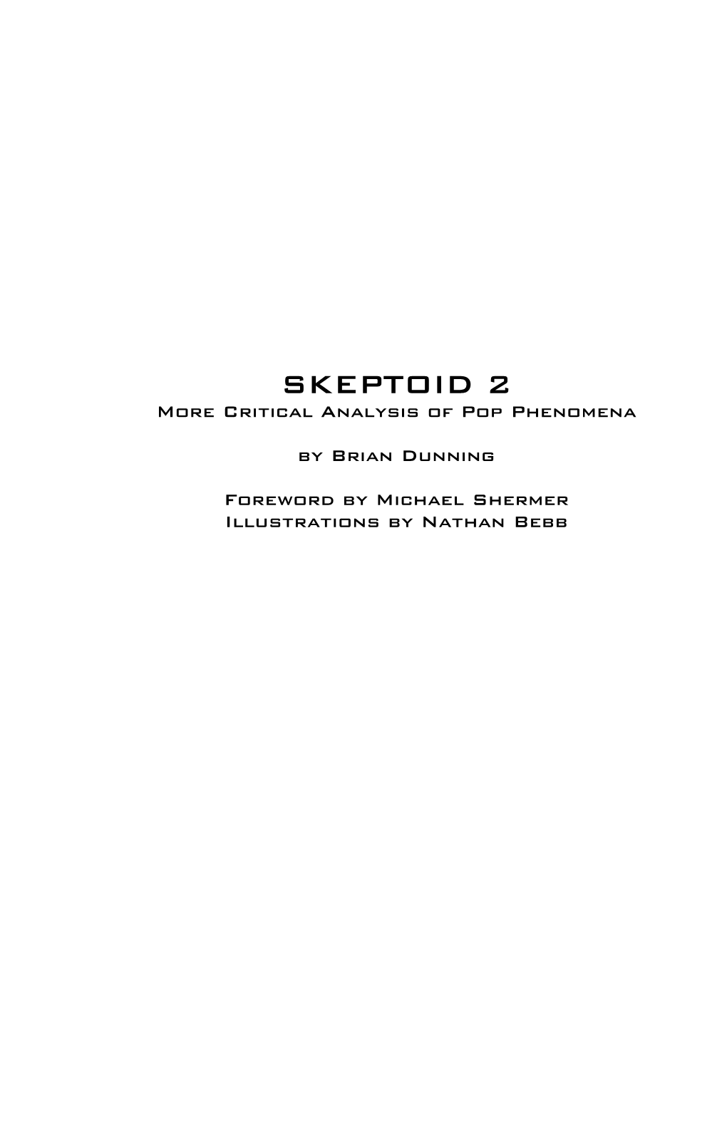 Skeptoid 2 Createspace