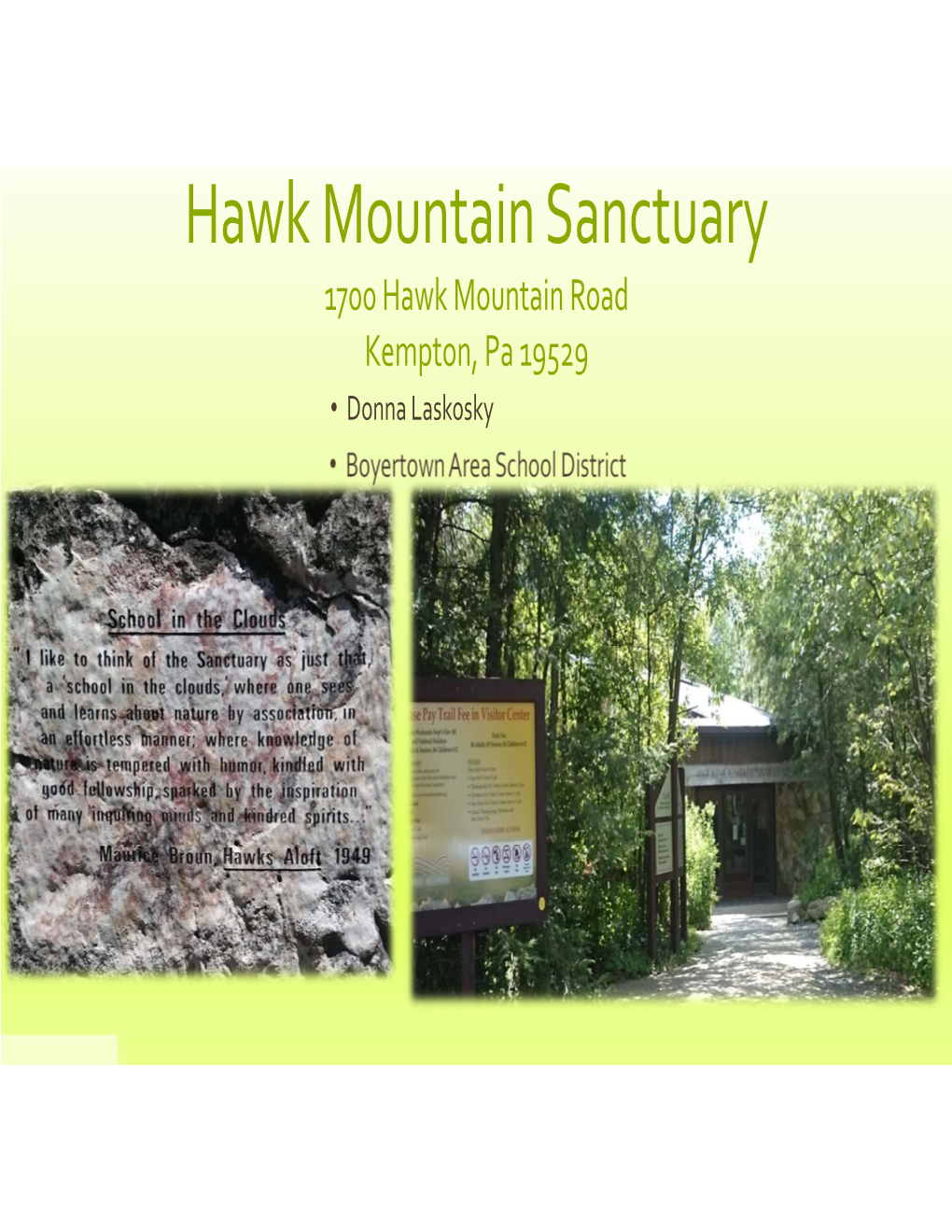 Hawk Mountain Sanctuary
