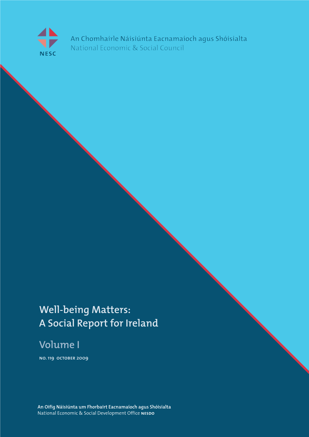 Well-Being Matters: a Social Report for Ireland Ireland for Report Social a Matters: Well-Being