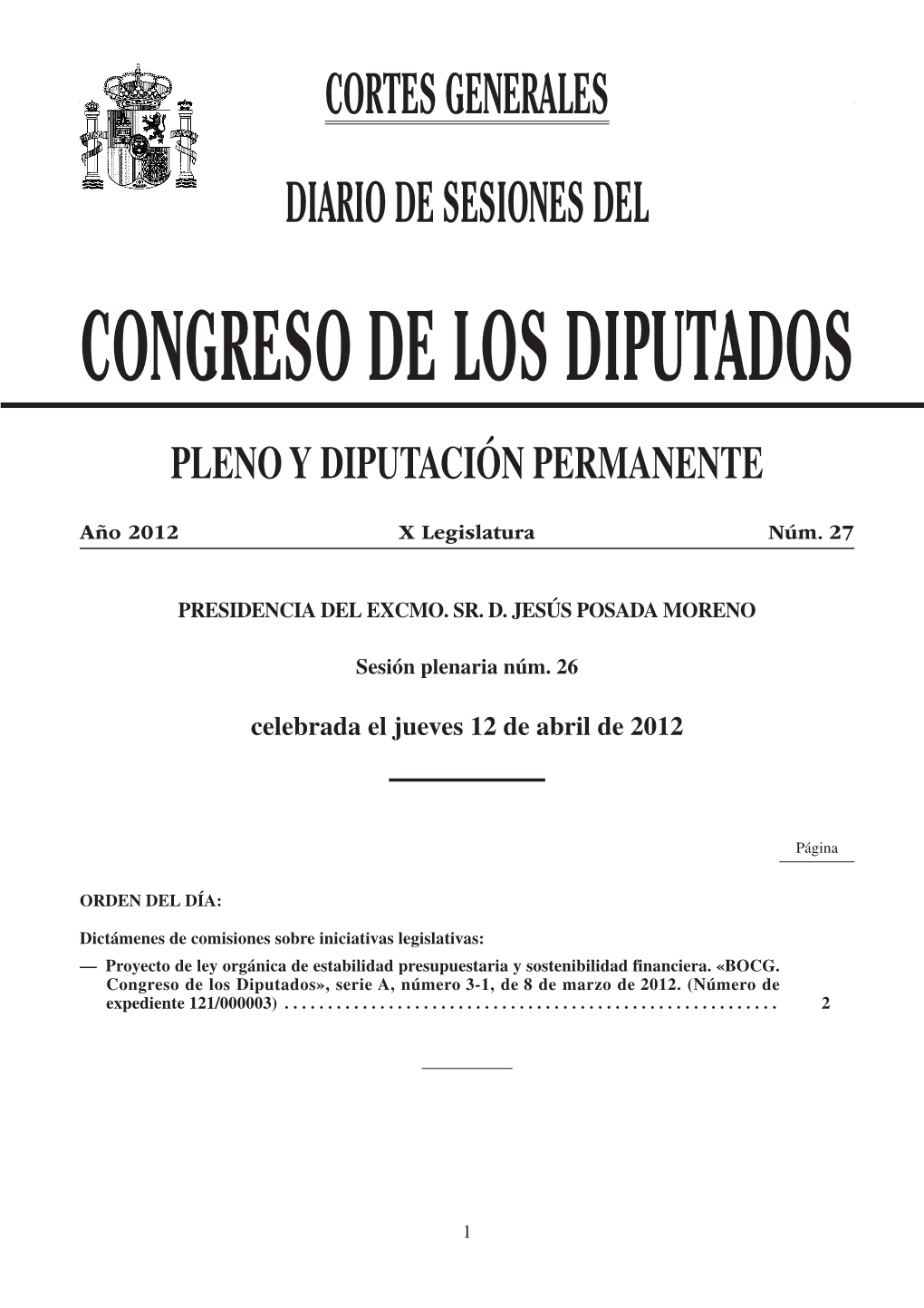 Congreso De Los Diputados