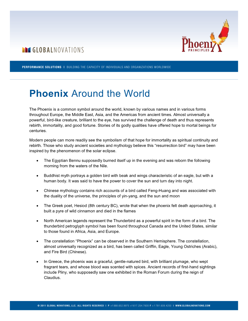 Phoenix Around the World