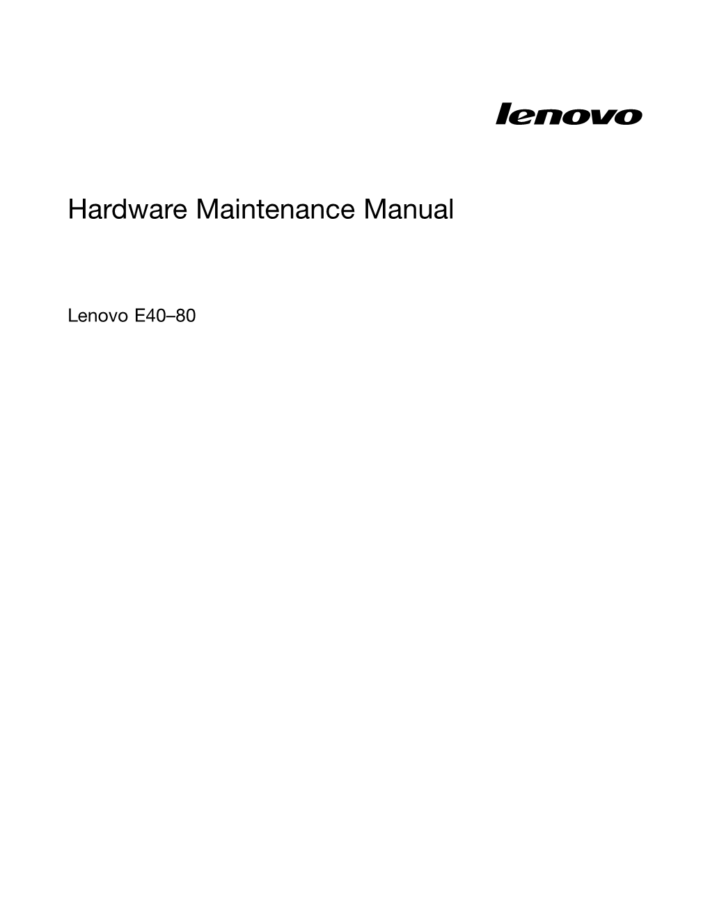 Hardware Maintenance Manual