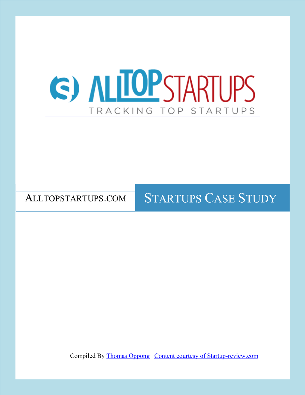 Startups Case Study